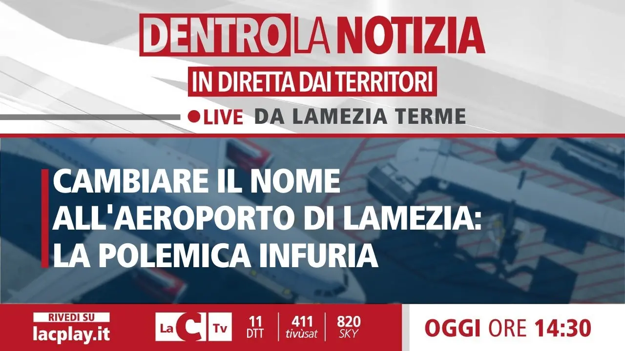 Intitolare l’aeroporto di Lamezia a Corrado Alvaro, infuria la polemica: la parola ai cittadini a Dentro la Notizia