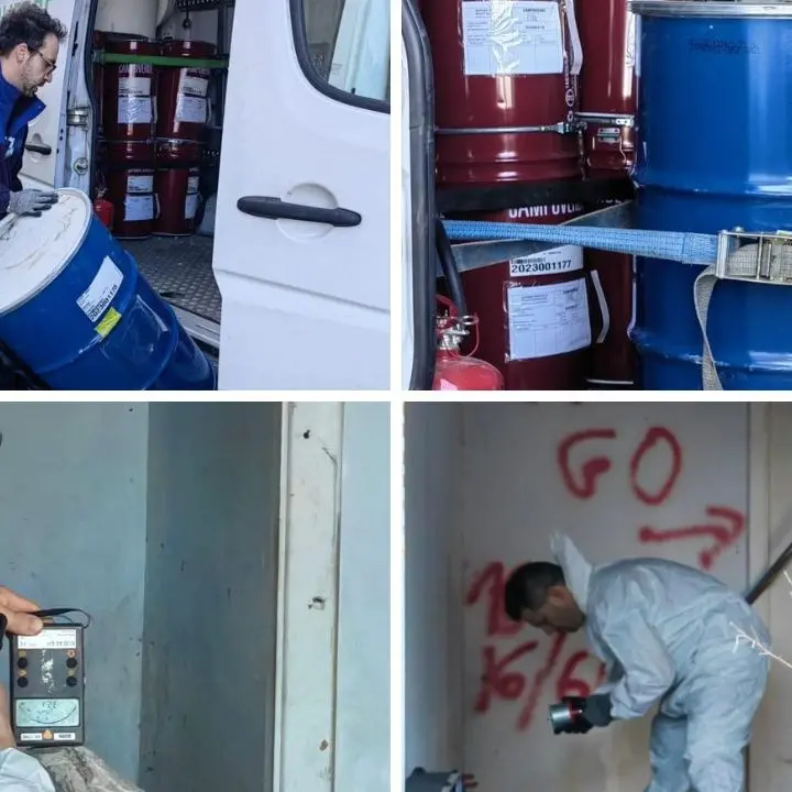 Vibo Valentia, rimosse e isolate le sorgenti radioattive rinvenute nel sito industriale di Porto Salvo sequestrato nel 2020