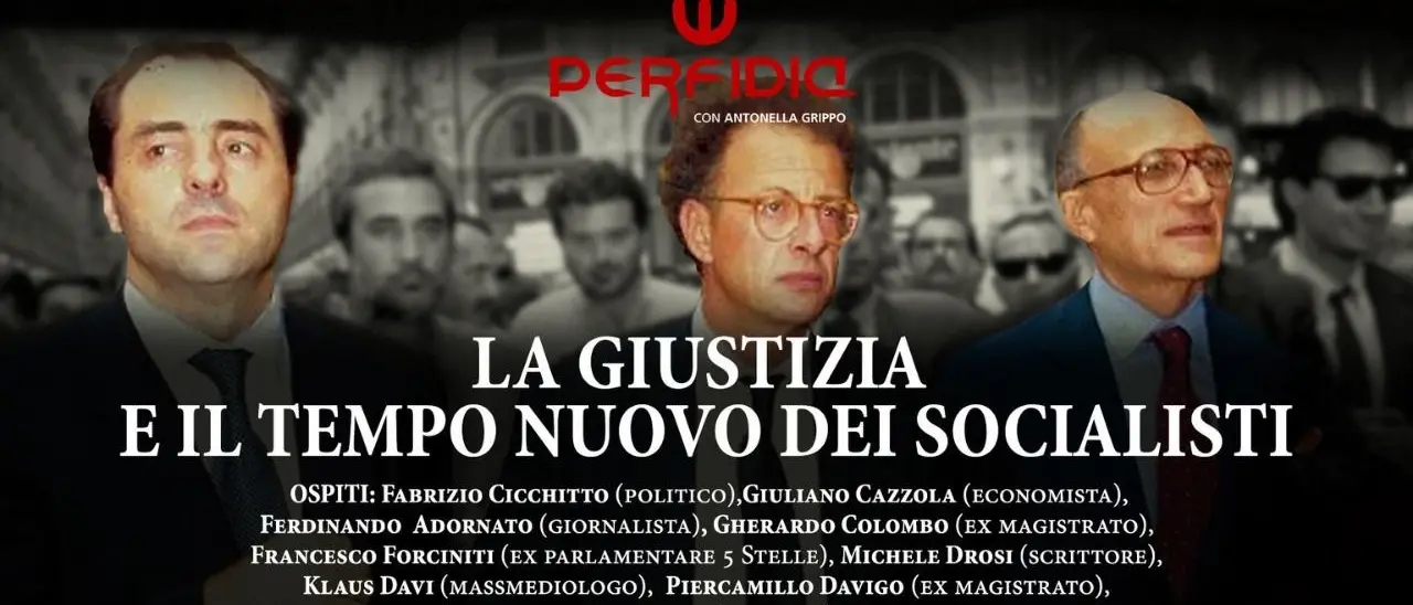Giustizia e politica, questa sera a Perfidia il tempo nuovo dei Riformisti socialisti