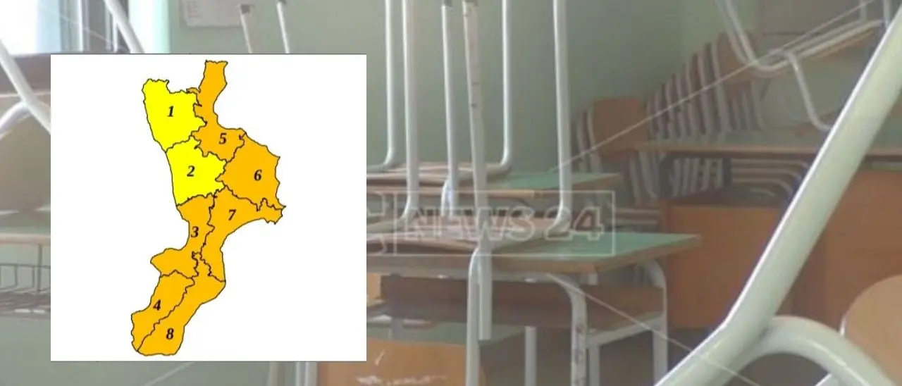 Scuole chiuse in Calabria per l‘allerta meteo: ecco dove