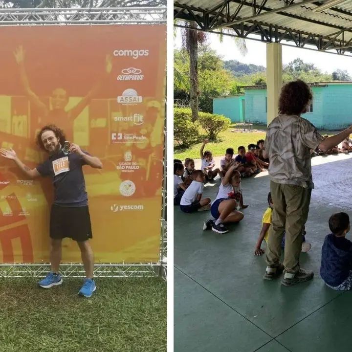 Giuseppe Federico, dai sorrisi dei bambini delle favelas al traguardo della maratona di San Paolo in Brasile