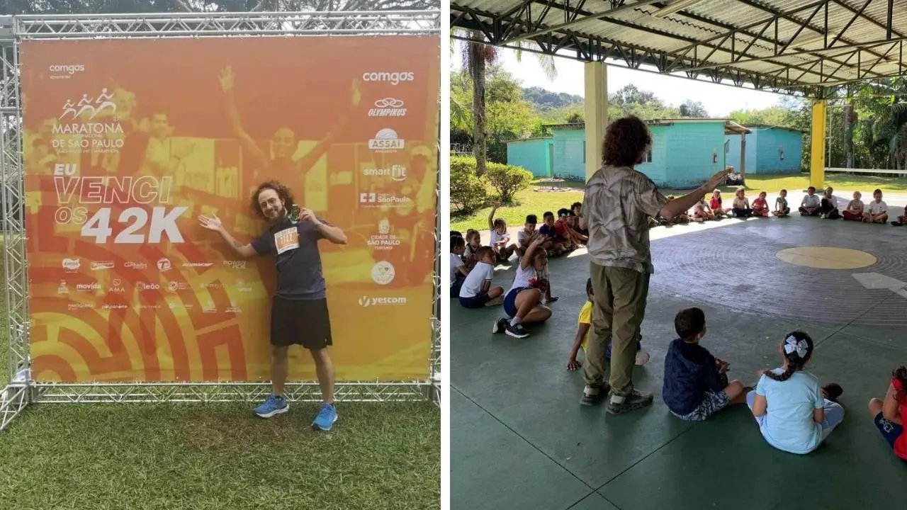 Giuseppe Federico, dai sorrisi dei bambini delle favelas al traguardo della maratona di San Paolo in Brasile