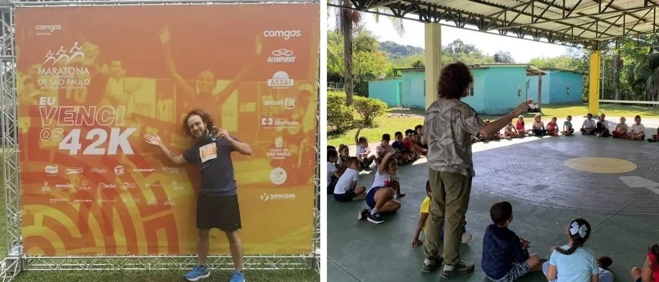 Giuseppe Federico, dai sorrisi dei bambini delle favelas al traguardo della maratona di San Paolo in Brasile