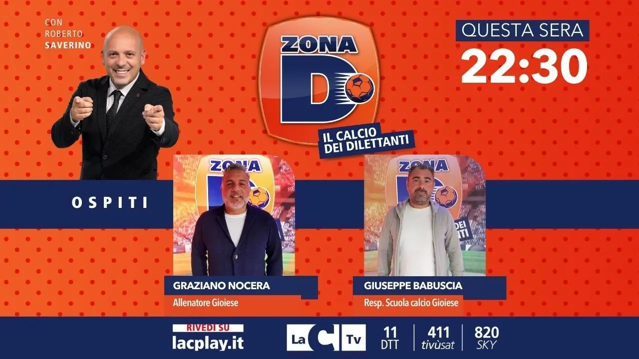 Zona D celebra il trionfo della Gioiese in Eccellenza: questa sera alle 22.30 su LaC Tv