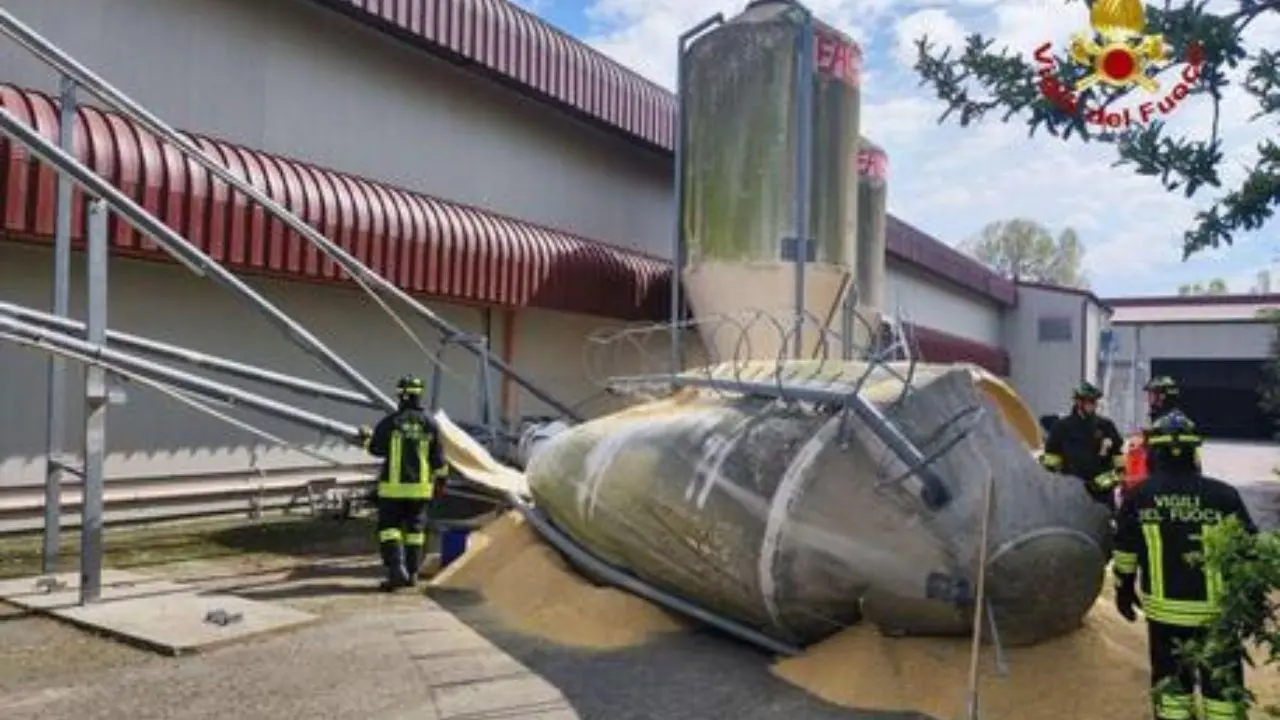 Forlì, auto fa cadere silos pieno di mangime e rimane sepolta: morti una sorella e due fratelli minorenni