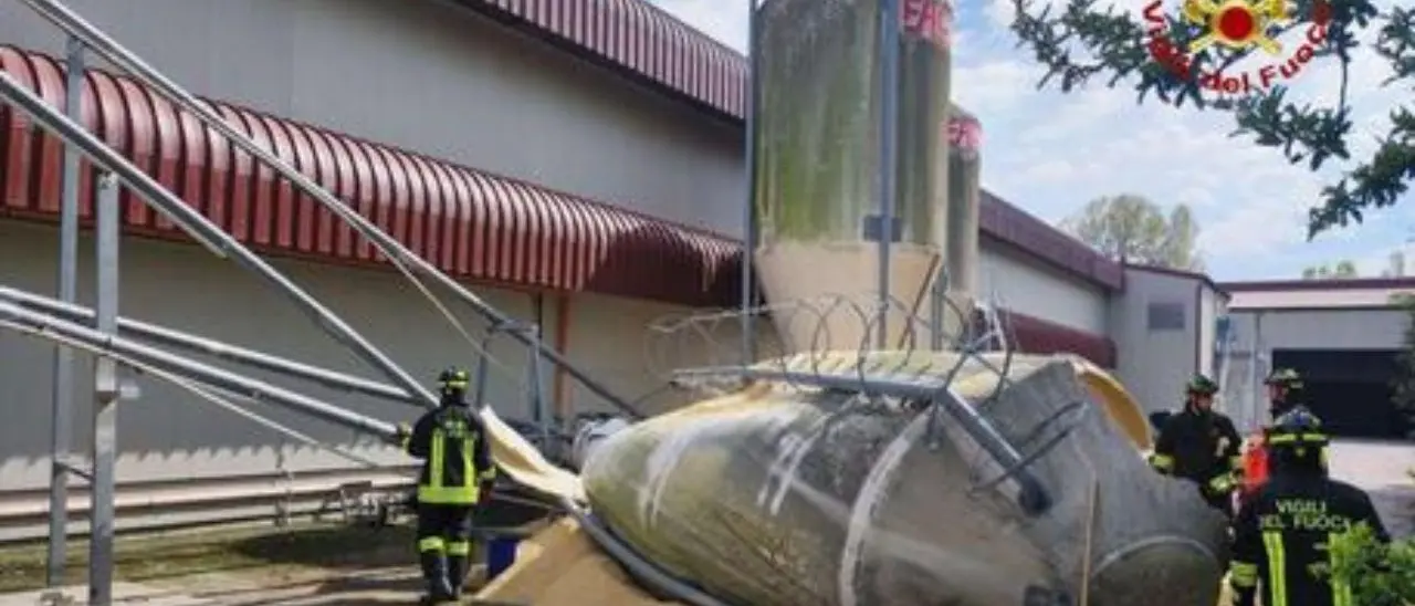 Forlì, auto fa cadere silos pieno di mangime e rimane sepolta: morti una sorella e due fratelli minorenni