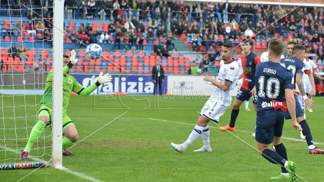 Cosenza, per battere il Cittadella non basta D’Urso: al Marulla finisce 1-1