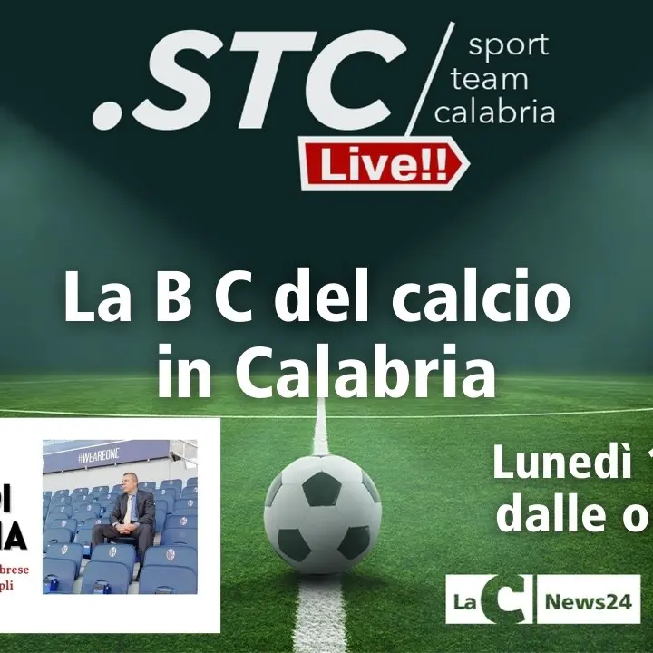 Torna l’appuntamento settimanale con la B C del calcio in Calabria: alle 19 su LaC News24