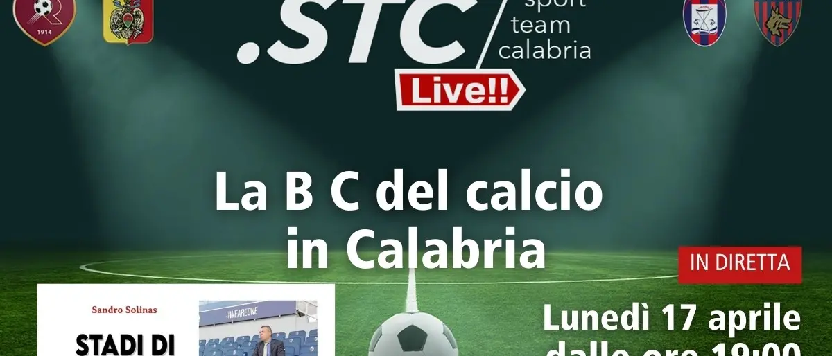 Torna l’appuntamento settimanale con la B C del calcio in Calabria: alle 19 su LaC News24