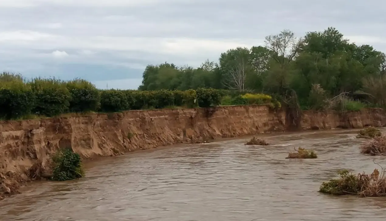 A Terranova da Sibari il fiume Crati fa paura: «Rischio esondazione, pericoli per campagne e abitazioni»