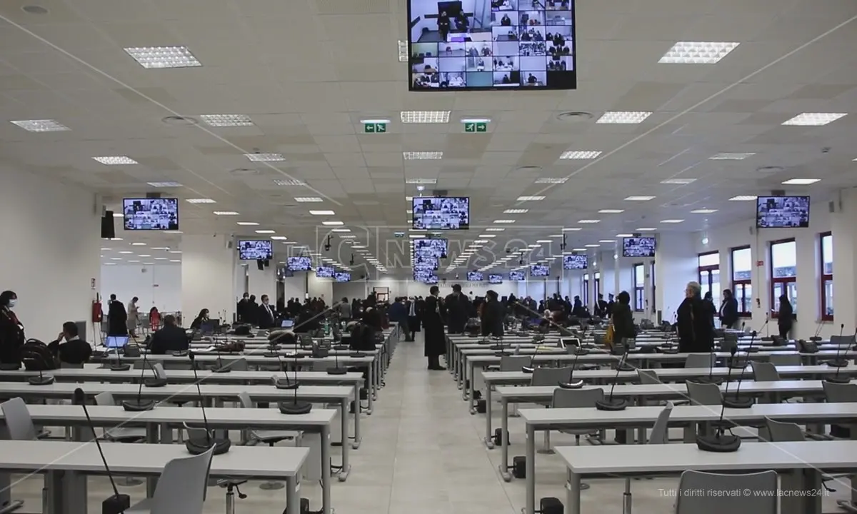 Catanzaro, l’inaugurazione dell’anno giudiziario nell’aula bunker di Rinascita Scott