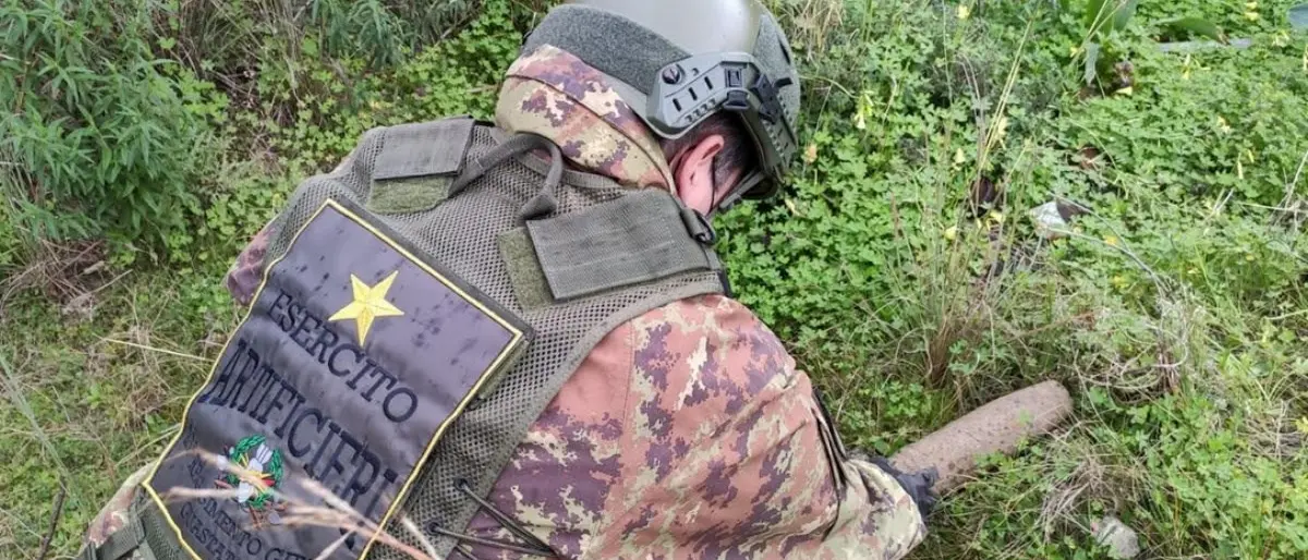 Reggio Calabria, ordigno della seconda guerra mondiale trovato in ex caserma