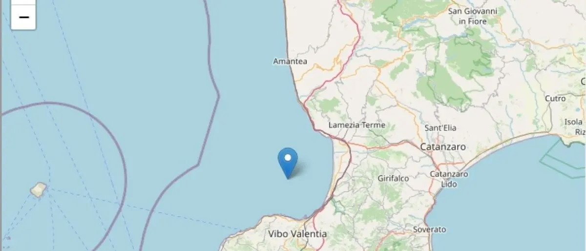 Terremoto in Calabria, epicentro in mare tra Lamezia e Vibo: avvertito in tutta la regione