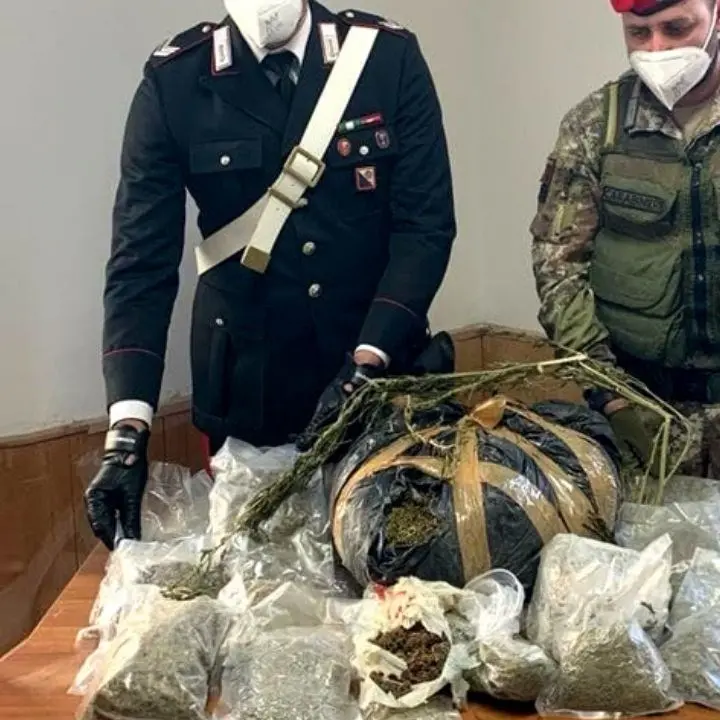 Sequestro nel Reggino, rinvenuti in case abbandonate 8 chili di marijuana e un fucile con matricola abrasa