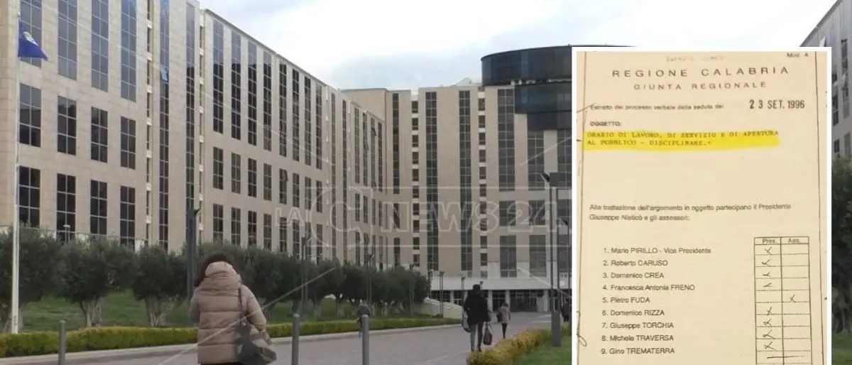 Regione Calabria, il sindacato Csa-Cisal: «Disciplinare per le timbrature fermo a 25 anni fa»