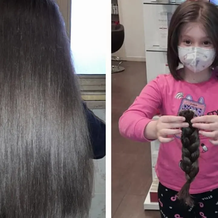 L’amore immenso di Lidia, a 8 anni ha tagliato i capelli per donarli ai bimbi malati