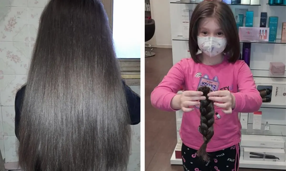 L’amore immenso di Lidia, a 8 anni ha tagliato i capelli per donarli ai bimbi malati