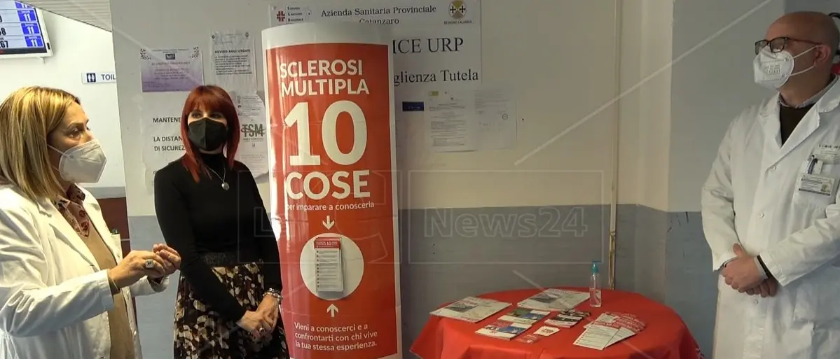 Ospedale di Lamezia, nasce un infopoint dell’Aism per dare risposte sulla sclerosi multipla