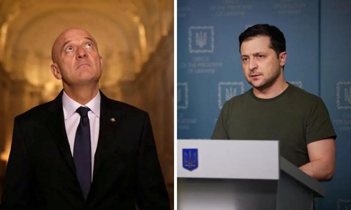 Claudio Bisio guida la resistenza contro l’invasore: in Ucraina è successo davvero