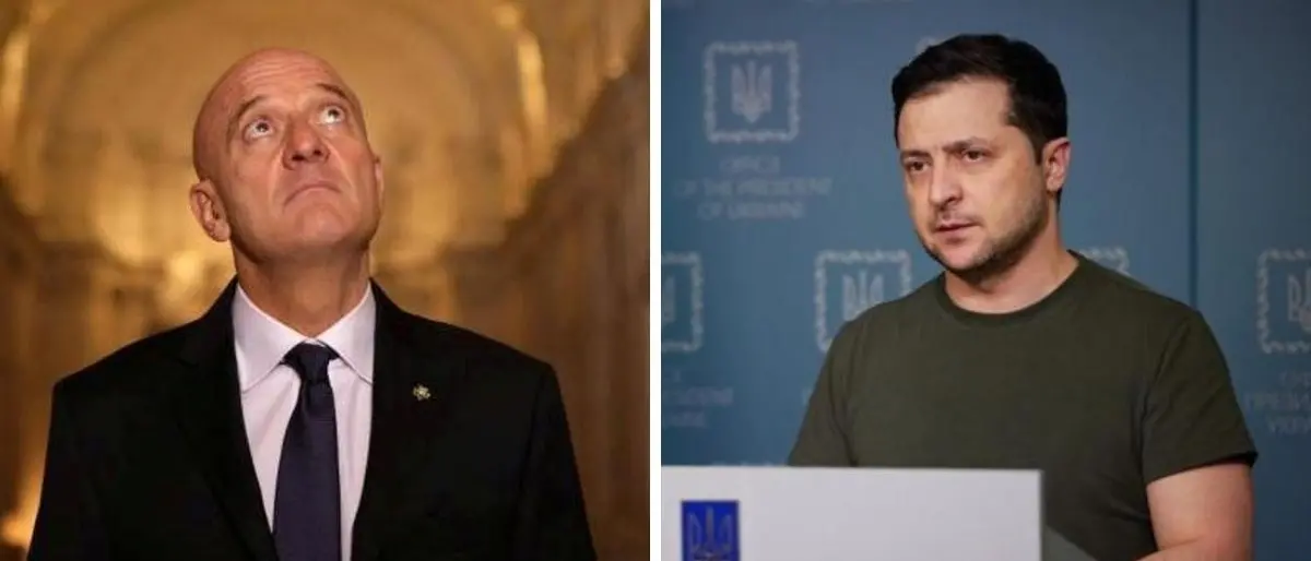 Claudio Bisio guida la resistenza contro l’invasore: in Ucraina è successo davvero