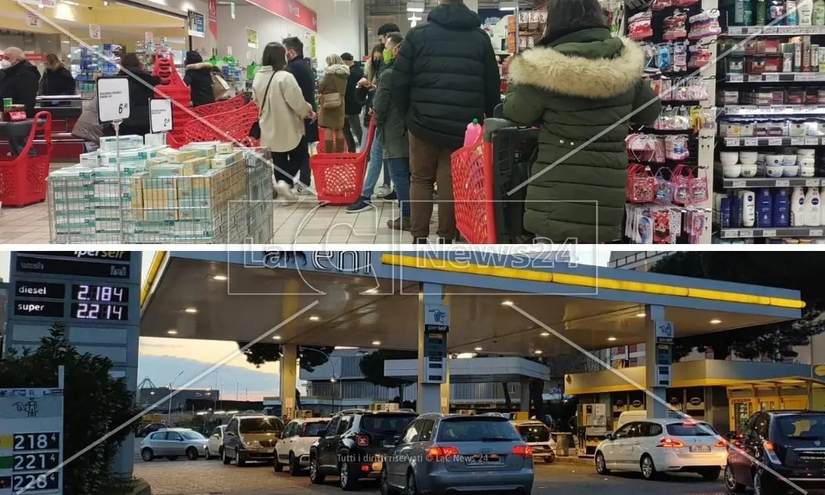 Assalto a supermercati e pompe di benzina, in Calabria è psicosi guerra: il reportage fotografico