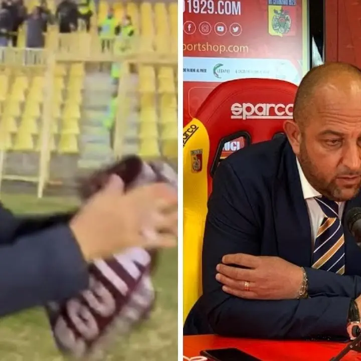 Catanzaro-Bari, errori arbitrali e De Laurentiis che festeggia con la sciarpa della Reggina: Foresti non ci sta