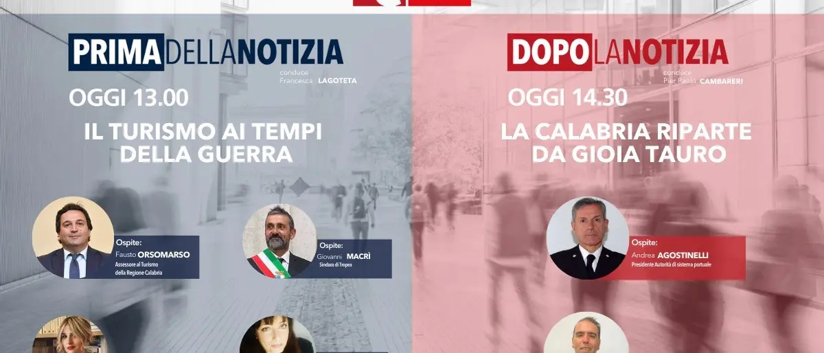 Il turismo ai tempi della guerra e le opportunità del porto di Gioia Tauro nell’informazione live targata LaC