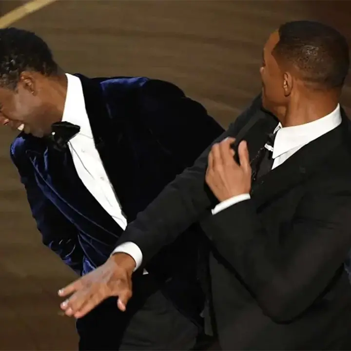 Will Smith colpisce con un pugno Chris Rock: da principe (di Bel-Air) a malandrino