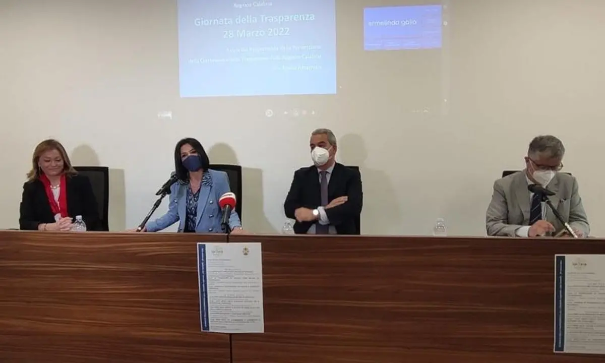 Giornata della Trasparenza, Princi: «L’anticorruzione come obiettivo prioritario della Regione Calabria»