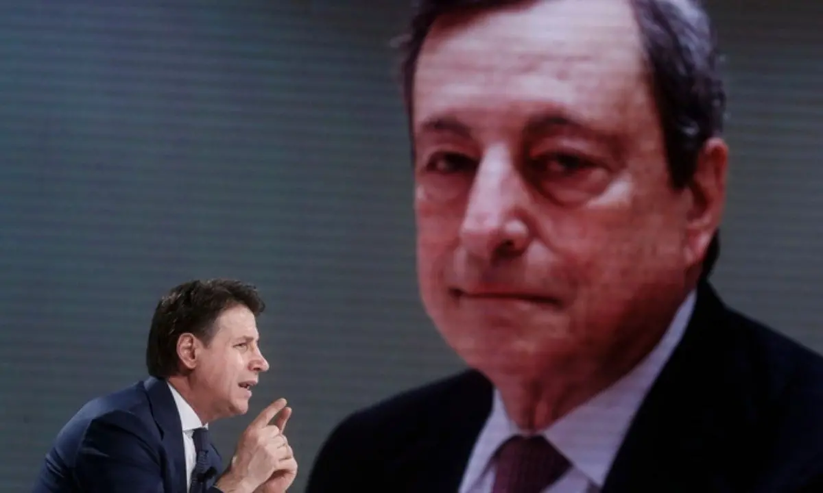 Con sprezzo del ridicolo Conte sfida Draghi che sale al Quirinale per scoprire il bluff