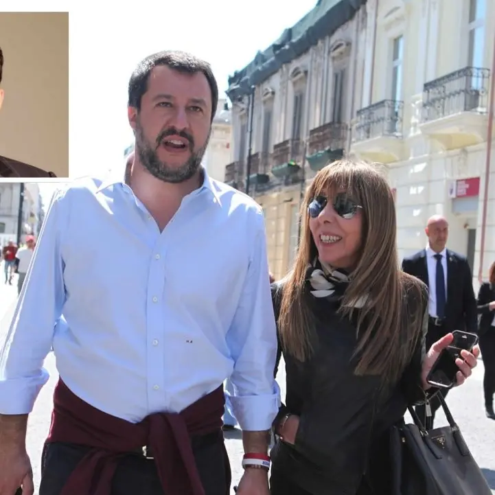 Lega, Salvini incontra il neo senatore Fausto De Angelis e Tilde Minasi