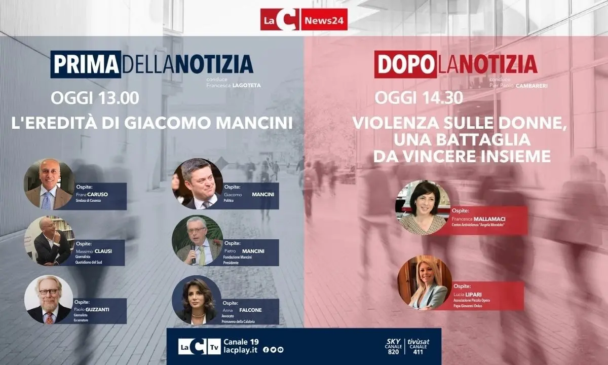 Vent’anni dalla morte di Mancini e la lotta alla violenza sulle donne oggi nell’informazione live di LaC