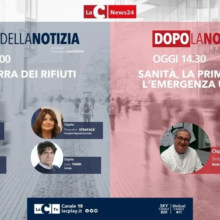 La riforma su rifiuti e acqua e la sfida dell’emergenza-urgenza in Calabria nell’informazione live di LaC