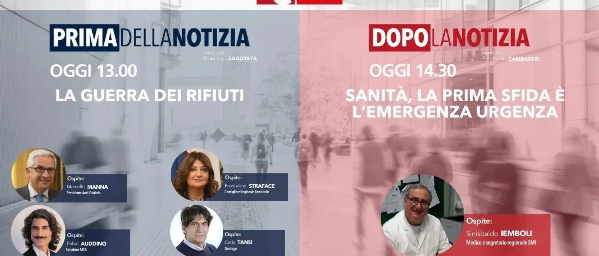 La riforma su rifiuti e acqua e la sfida dell’emergenza-urgenza in Calabria nell’informazione live di LaC