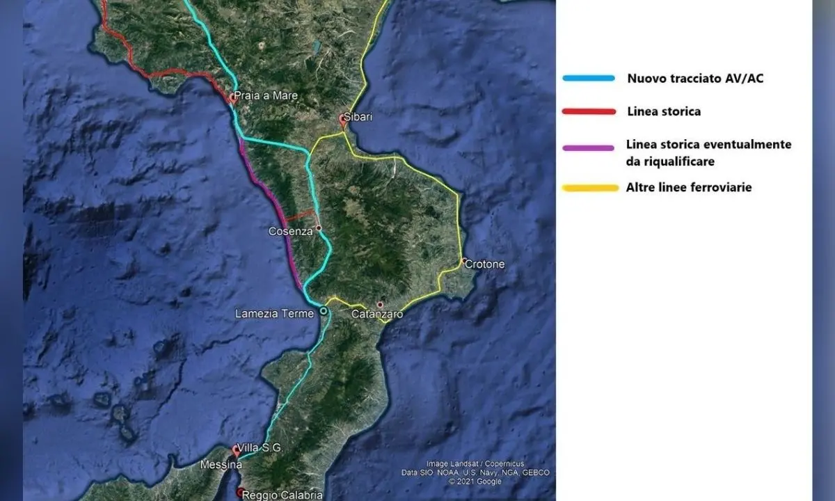 Per l’Alta velocità in Calabria non c’è un euro e il tracciato scelto allunga i tempi di percorrenza. Ma stanno tutti muti