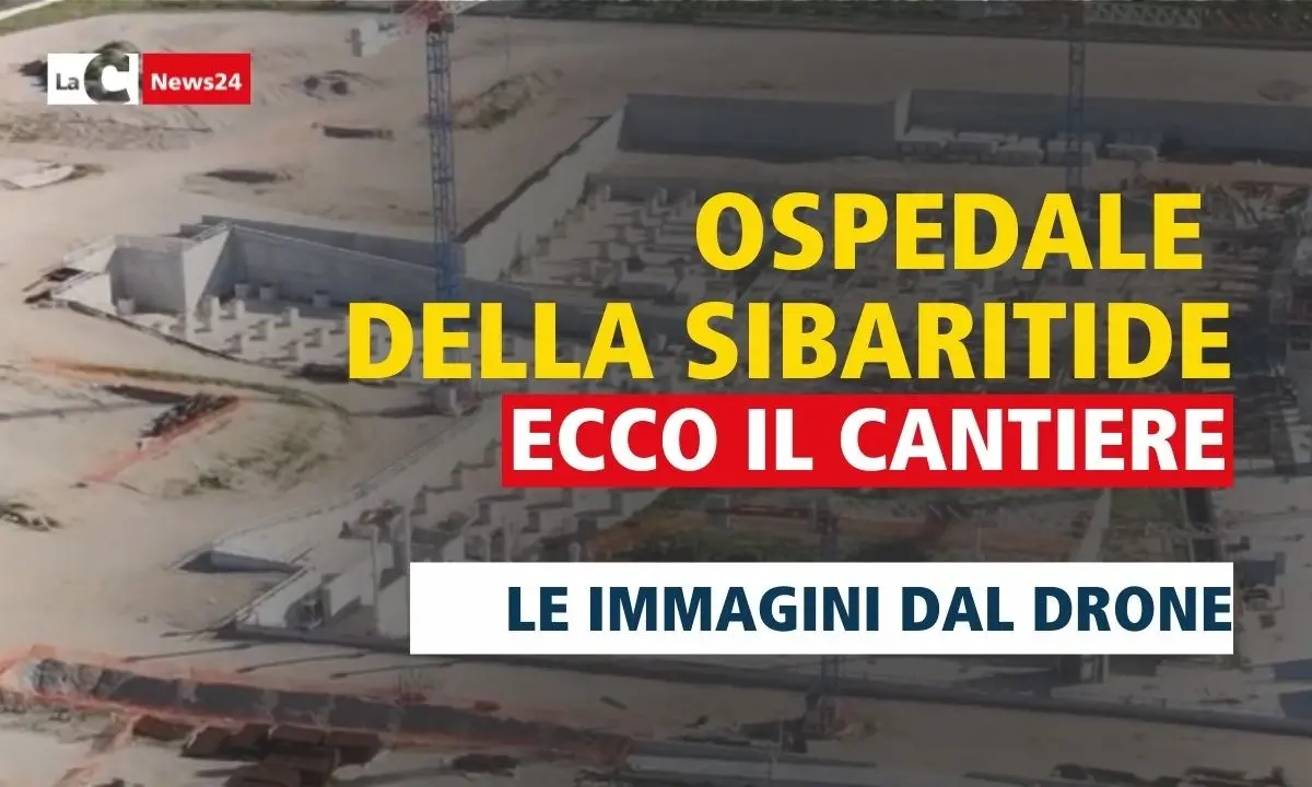 Ospedale della Sibaritide, le immagini del mega cantiere viste dal drone