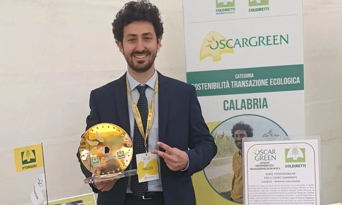 L’Oscar Green di Corldiretti a una azienda produttrice di cedri a Scalea: Le Greenhouse