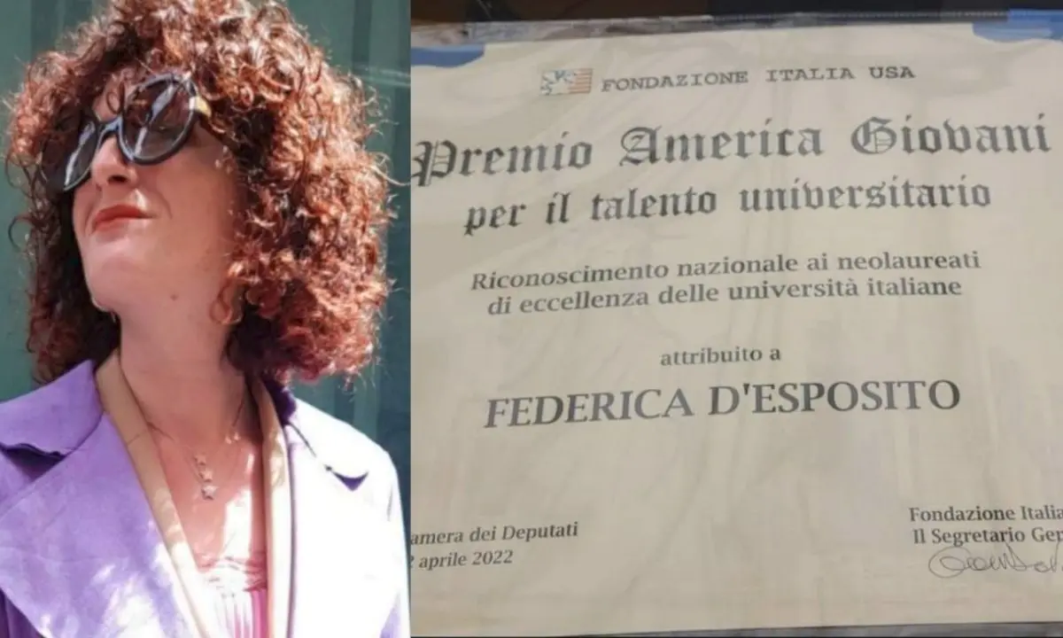 Alla calabrese Federica D’Esposito il riconoscimento riservato ai neolaureati meritevoli