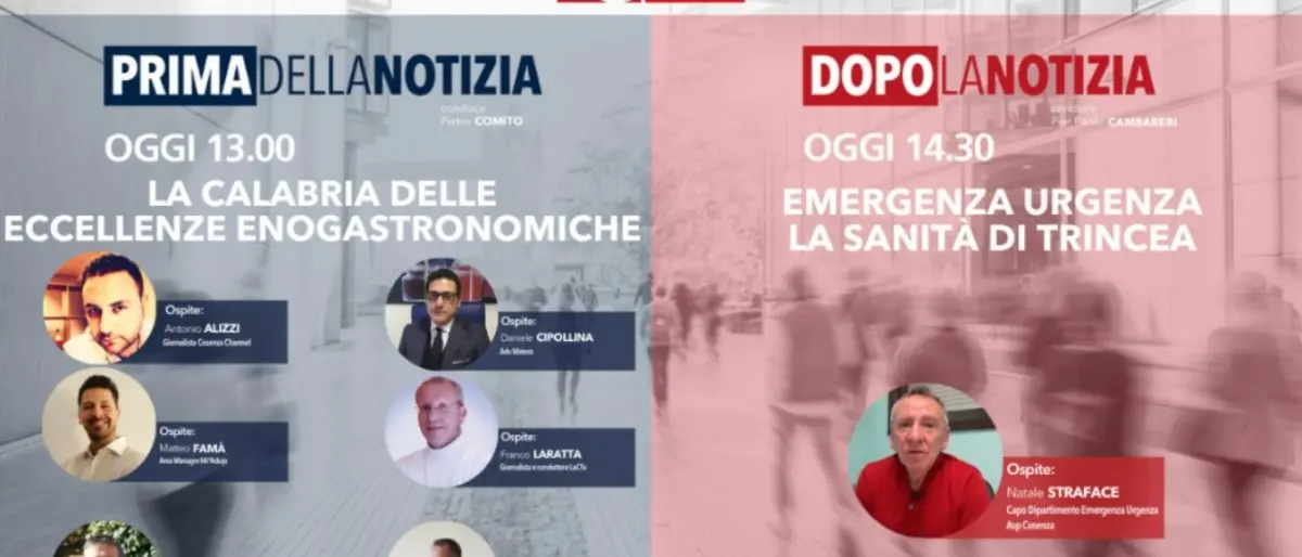 Torna oggi alle 13 l’informazione live di LaC News24: ecco temi e ospiti