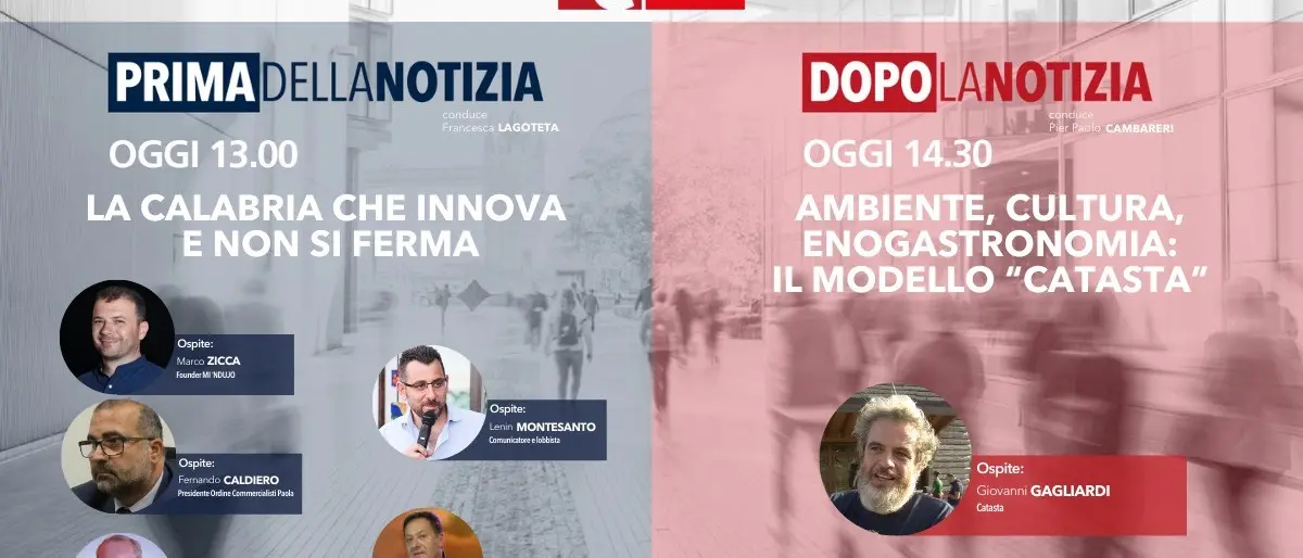 Torna oggi l’informazione live di LaC News24: ecco tema e ospiti