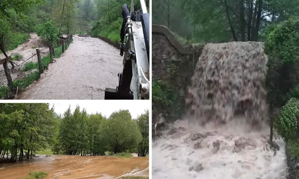 Maltempo nel Cosentino, esondato il fiume a Sant’Agata d’Esaro. Il Comune: «Non uscite di casa»