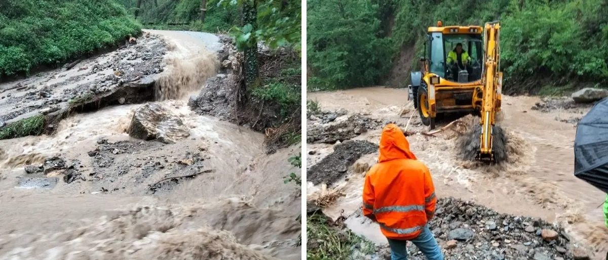 A Sant’Agata d’Esaro inizia la conta dei danni: «Il fiume ha portato via una strada e i ponticelli»