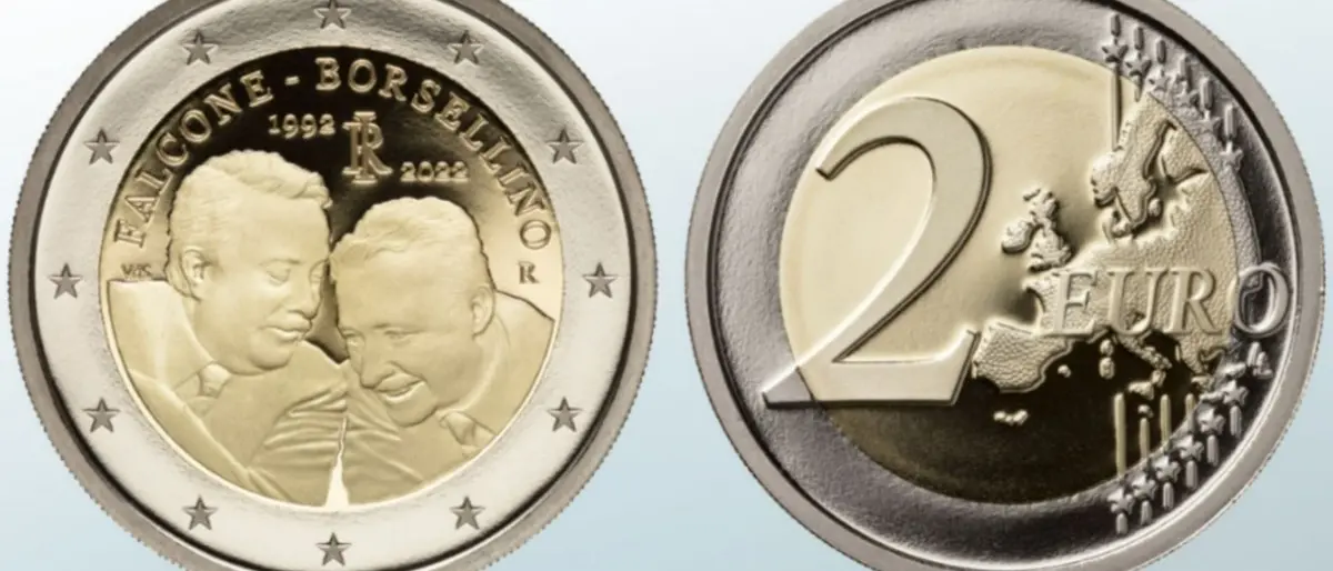 Falcone e Borsellino, emessa una moneta da 2 euro per omaggiare i magistrati simbolo della lotta alla mafia