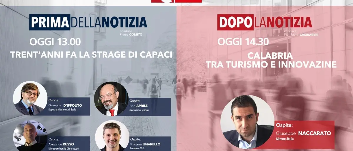 Torna oggi alle 13 l’informazione live di LaC News24: ecco temi e ospiti