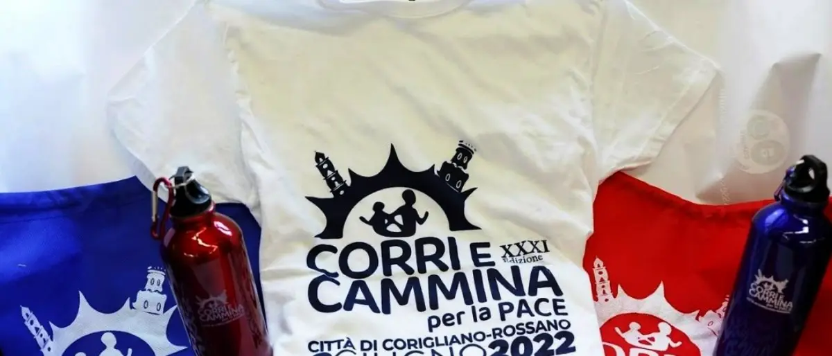 Corri e cammina per la pace, a Corigliano-Rossano tutto pronto per la 31esima edizione dell’evento