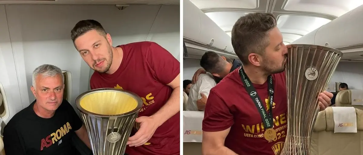 Un calabrese nello staff della Roma campione di Conference League