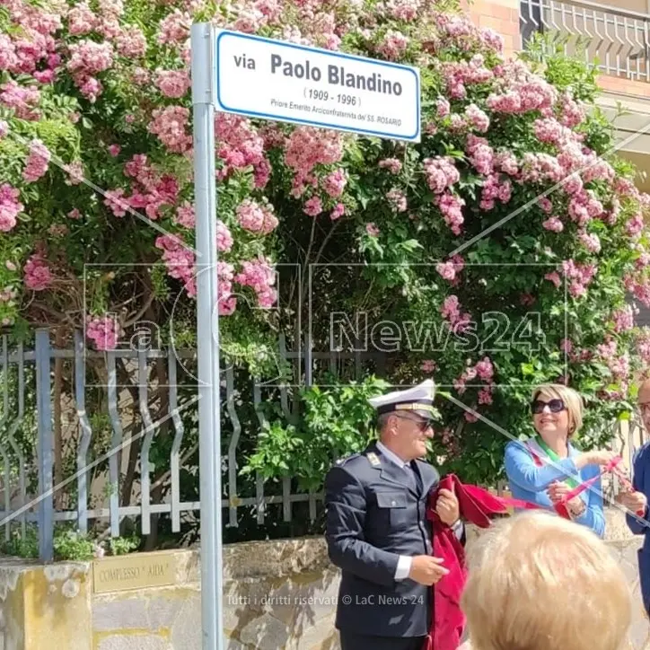 Vibo Valentia ricorda Paolo Blandino e gli intitola una via: «Esempio di vita e di cittadinanza attiva»