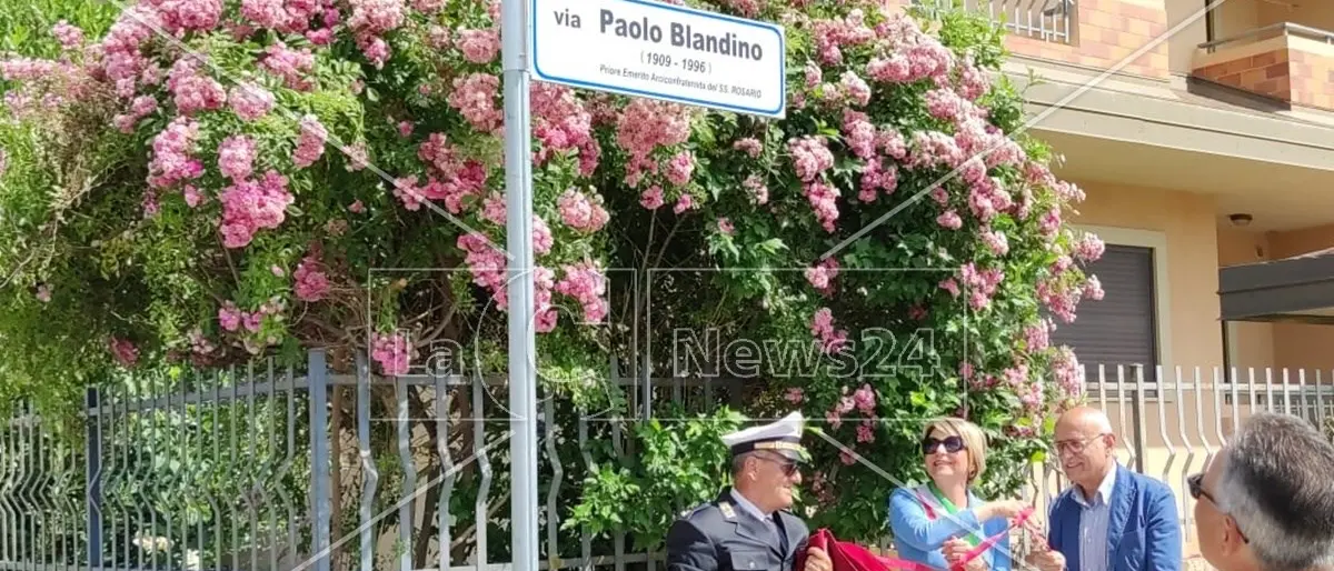Vibo Valentia ricorda Paolo Blandino e gli intitola una via: «Esempio di vita e di cittadinanza attiva»