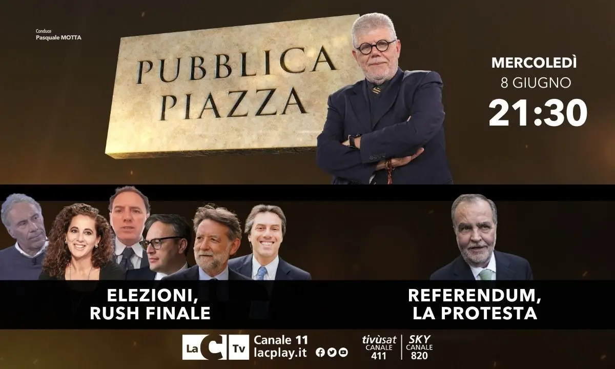 Comunali Catanzaro e referendum, a Pubblica Piazza l’incontro con i candidati e l’intervista esclusiva a Calderoli