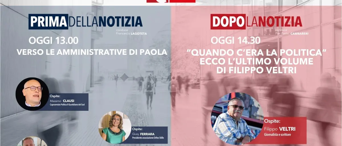Torna oggi alle 13 l’informazione live di LaC News24: ecco temi e ospiti - LA DIRETTA